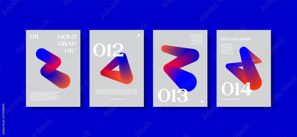 Stunning and Unique Vector Gradient A4 Template Design Pack Stunning and Unique Vector Gradient A4 Template Design Pack