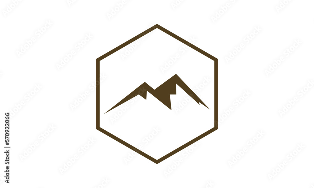 Obraz premium Mountain Logo Design Template Inspiration, Vector Illustration.