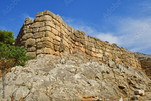 Mycenae  Greece - august 30 2022   archaeological site