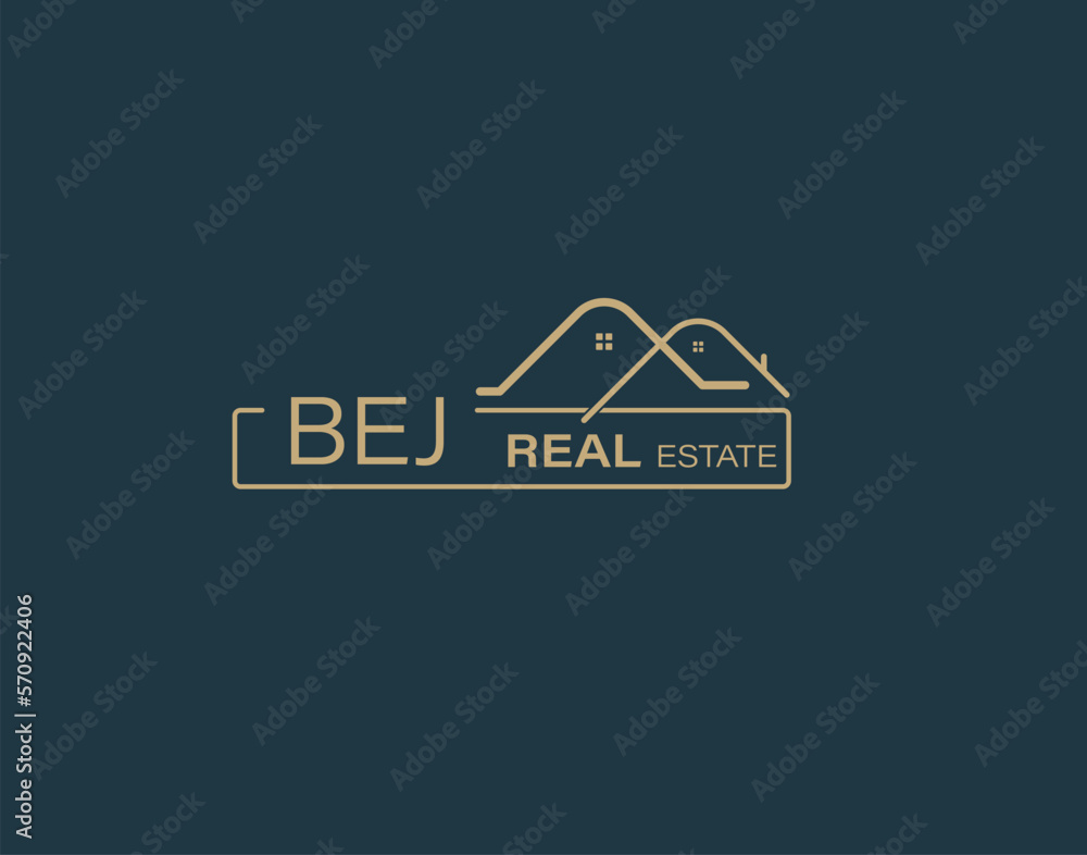 BEJ Real Estate and Consultants Logo Design Vectors images. Luxury Real Estate Logo Design