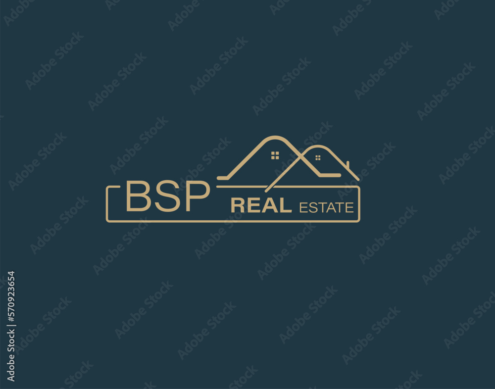 BSP Real Estate and Consultants Logo Design Vectors images. Luxury Real Estate Logo Design