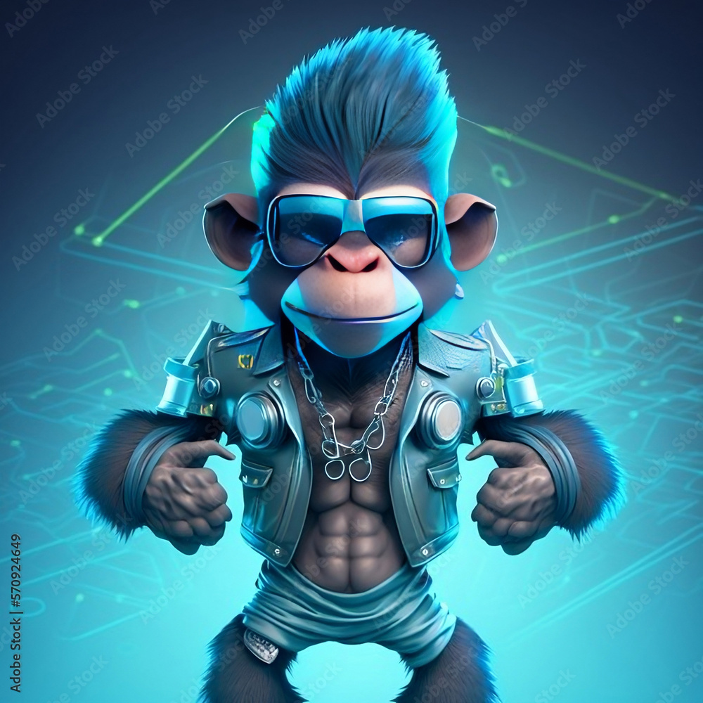 Mascot Character Monkey Mascot Character Monkey