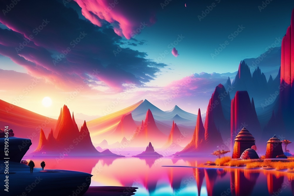 Stunning Gaming Wallpapers: Vibrant Colors, Intrinsic Details, 4K HDR  Illustration Stock | Adobe Stock