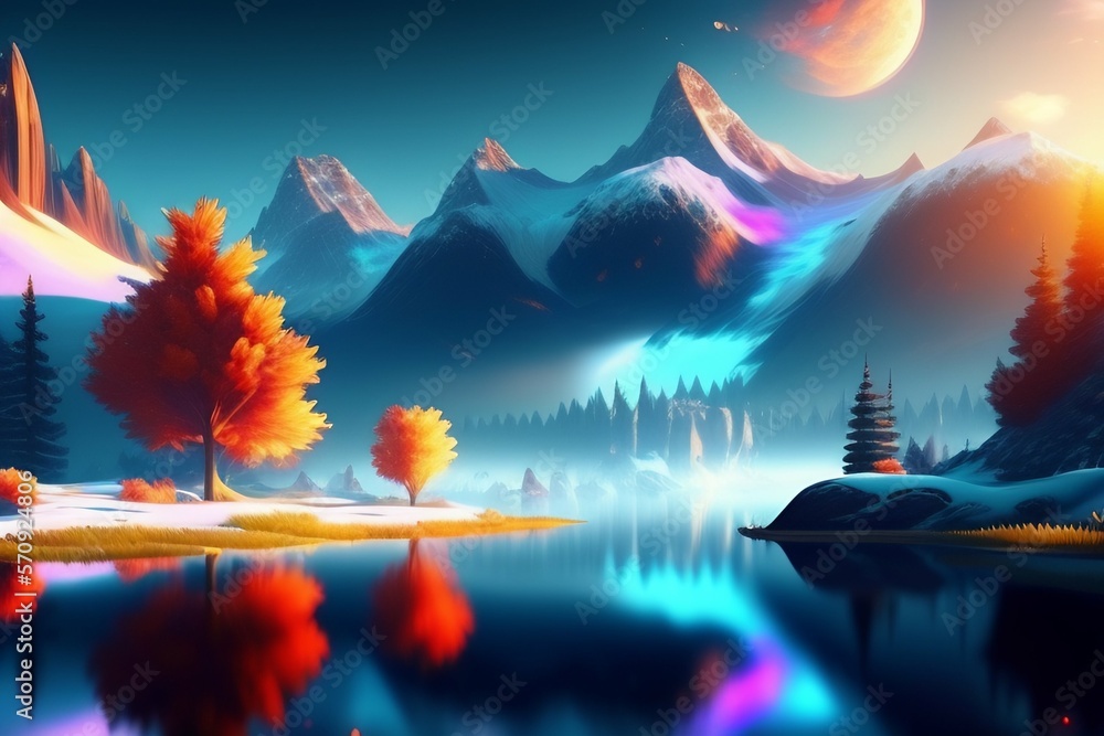 Stunning Gaming Wallpapers: Vibrant Colors, Intrinsic Details, 4K HDR Stock  Illustration