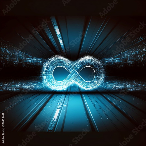 DevOps Concept Software Development Technology Operations Infinity Symbol