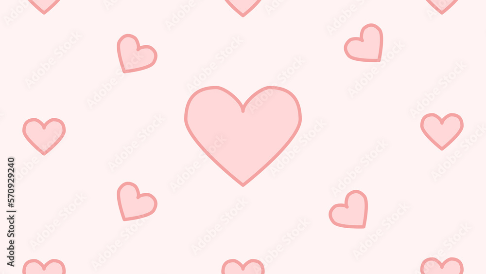 cute valentines heart background