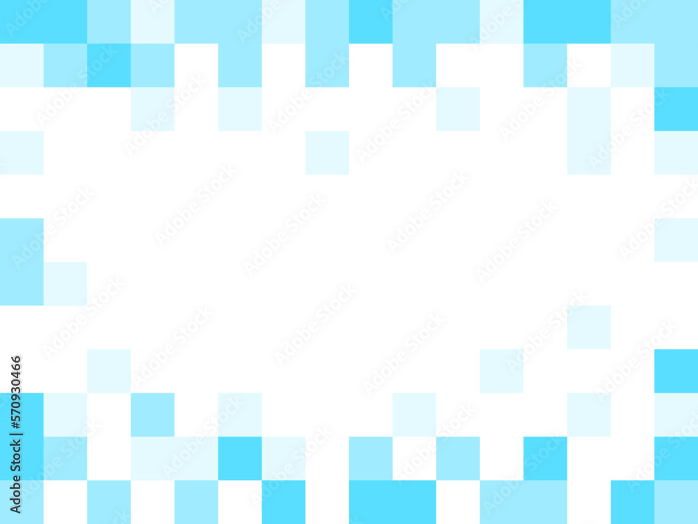 Pixelated Abstract Blue Background Texture with Pixels and an Aspect Ratio of 4:3. Vector Image.