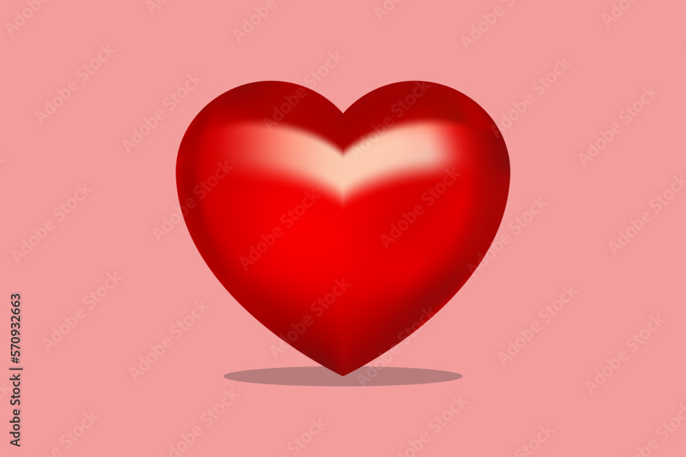 red heart icon, suitable for love themed design, can also be used for t-shirts, banners, banners, name cards
