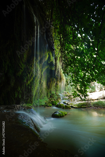 Picturesque Kursunlu waterfall in Turkey  