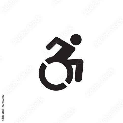 Wheelchair Symbol vector icon