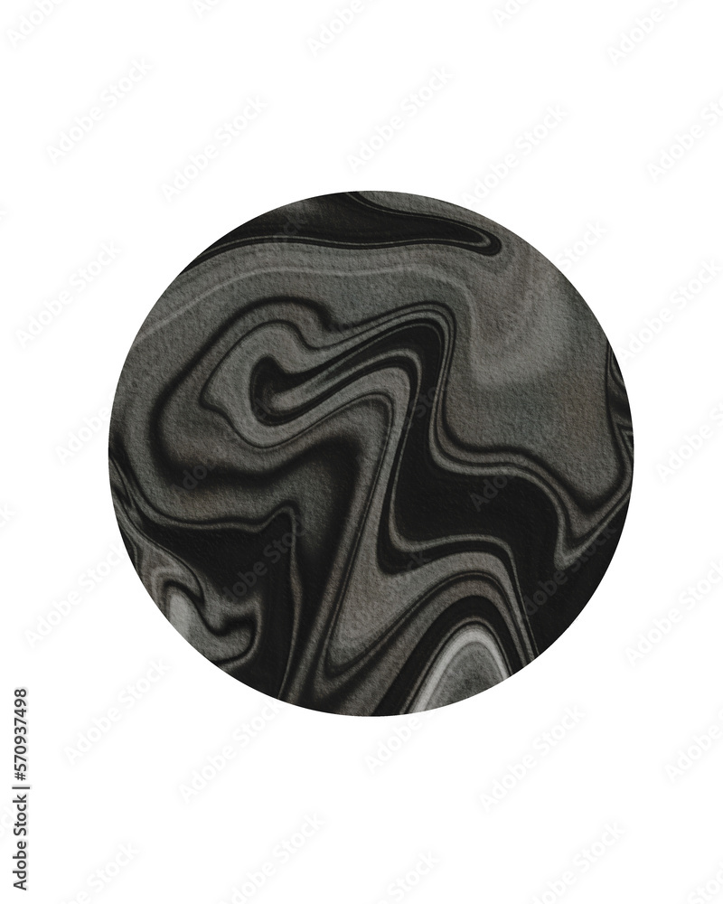 circle stain watercolor art