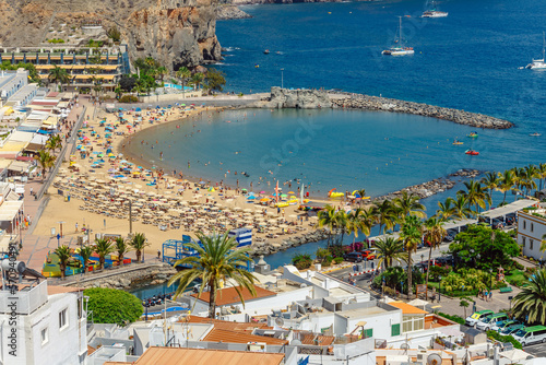 Puerto de Mogan town on the coast of Gran Canaria island, Spain. © dziewul