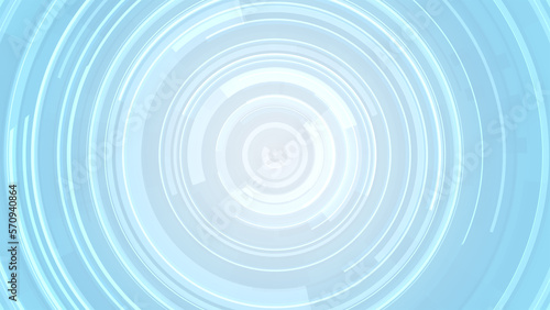 Abstract circle white blue future technology background.