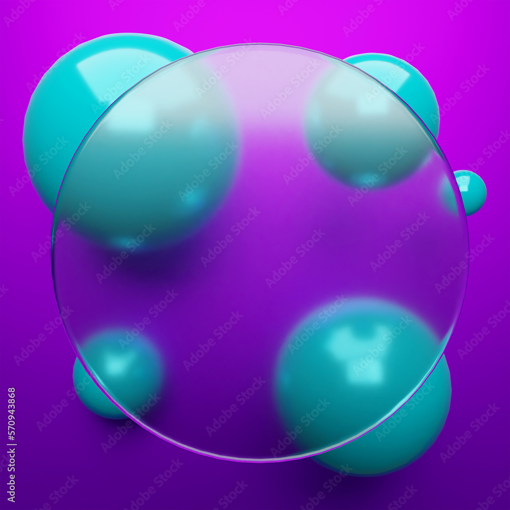 Glass Morphism with purple background geomatric shape and aesthetic space Realistic 3D Illustration Glass Morphism with purple background geomatric shape and aesthetic space Realistic 3D Illustration