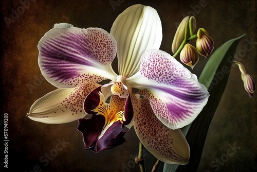 Orchid flower  Generative AI