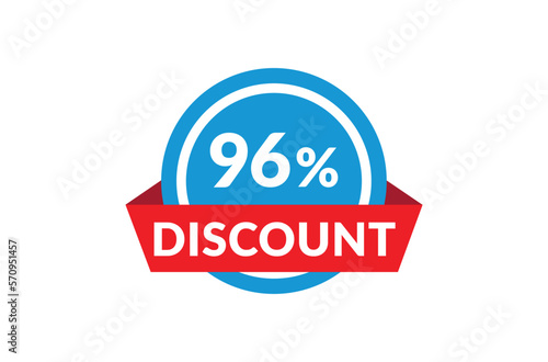 96% of discount, Discount price, Special offer discount.