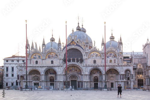 Beautiful view of St. Mark's Cathedral in Venice, Italy