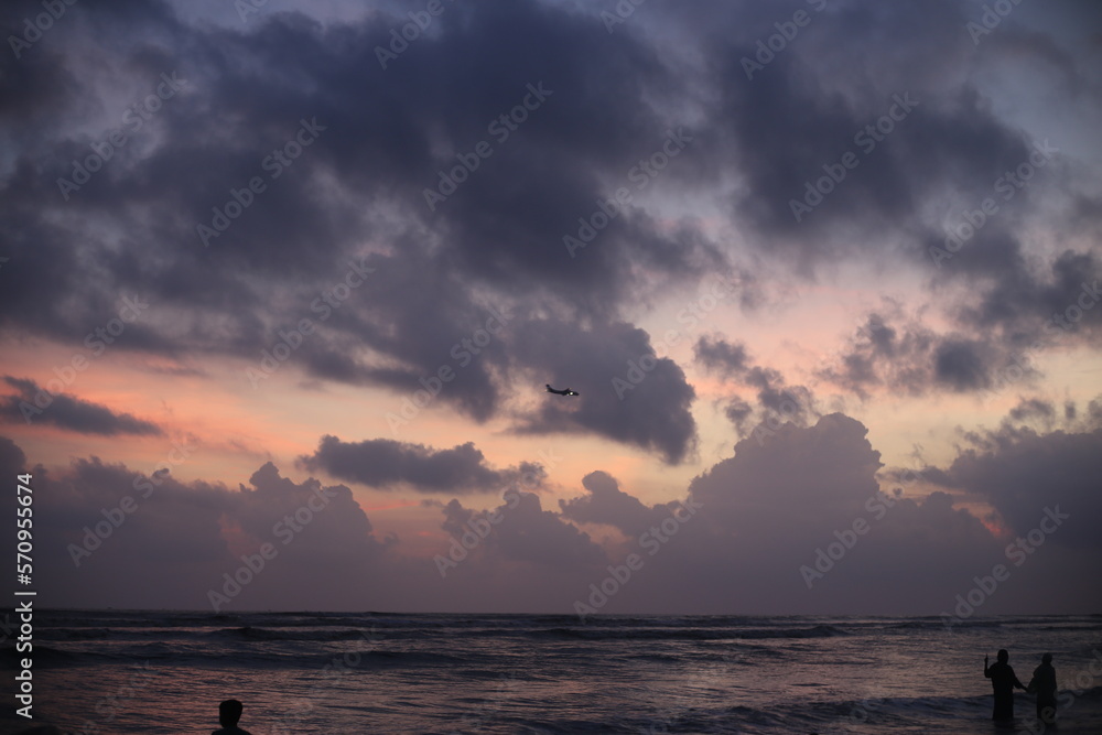 Fototapeta premium sunset on the beach