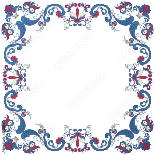 Rosemaling frame 9 photo