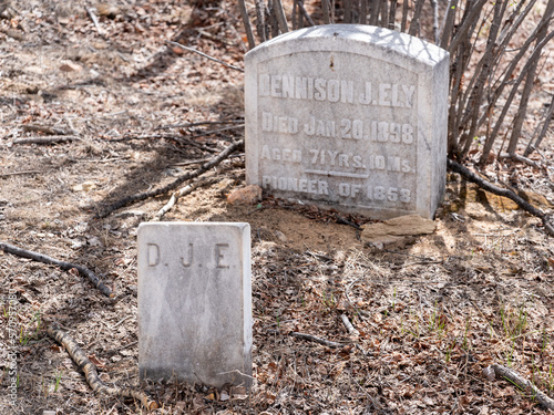 old grave in cemetery pioneer mountain 