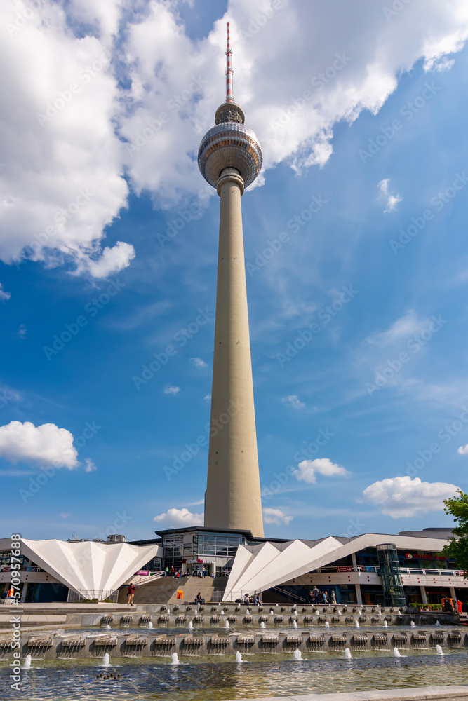 Television tower on Alexanderplatz square, Berlin, Germany