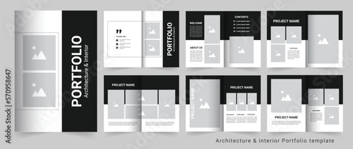 Portfolio design template a4 portfolio or architecture portfolio