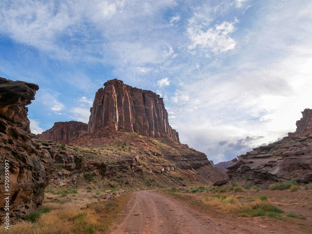 Red rock formations near arches national park Red rock formations near arches national park