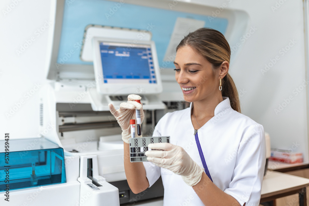 Lab worker preparing test blood for detection of antibodies and infections Corona virus. Blood test Lab worker preparing test blood for detection of antibodies and infections Corona virus. Blood test