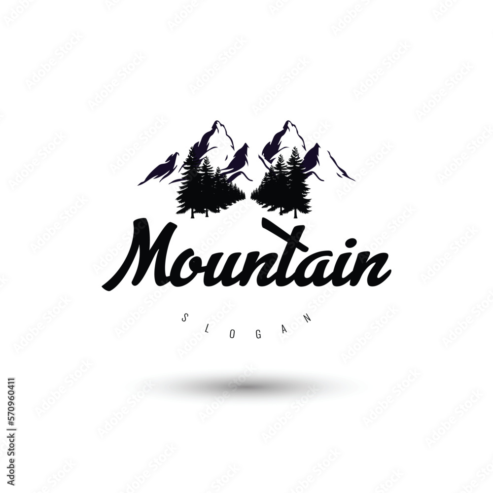 Mountain Logo, Mountain Logo Images, Set of wilderness and nature exploration Mountain Logo, Mountain Logo Images, Set of wilderness and nature exploration
