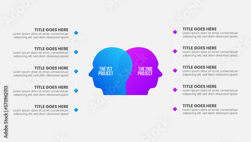 Dos and Don'ts, Pros and Cons, Comparison Chart Infographic Template Design