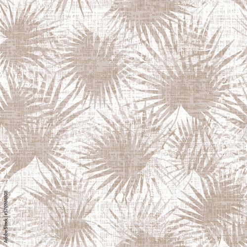 Floral brush strokes seamless pattern design for fashion textiles, graphics, backgrounds and crafts linen texture