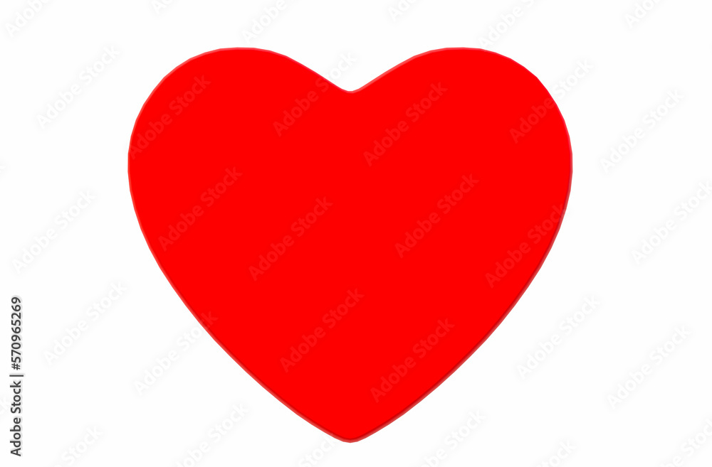 red heart 3d texture illustration love day happy valentines day on white background red heart 3d texture illustration love day happy valentines day on white background