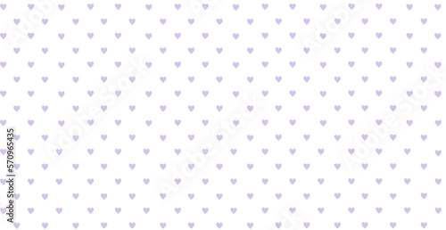 White background with purple heart print vector illustration.