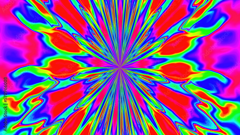 Gradient circular kaleidoscope background