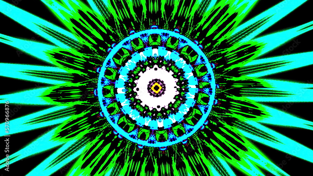 Fototapeta premium Green nucleus energy vibrant background