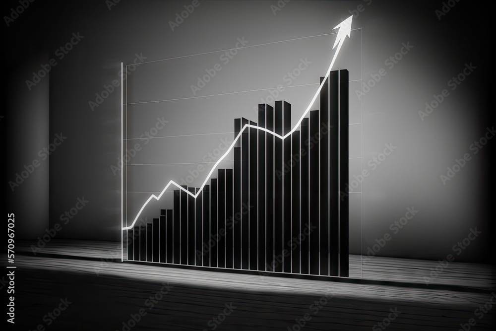 Growth chart of business success of a company Growth chart of business success of a company