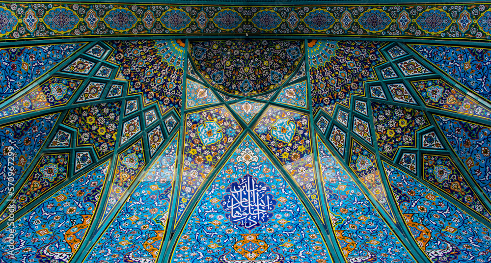 detail of the ceiling of mosque