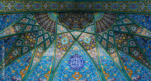 detail of the ceiling of mosque