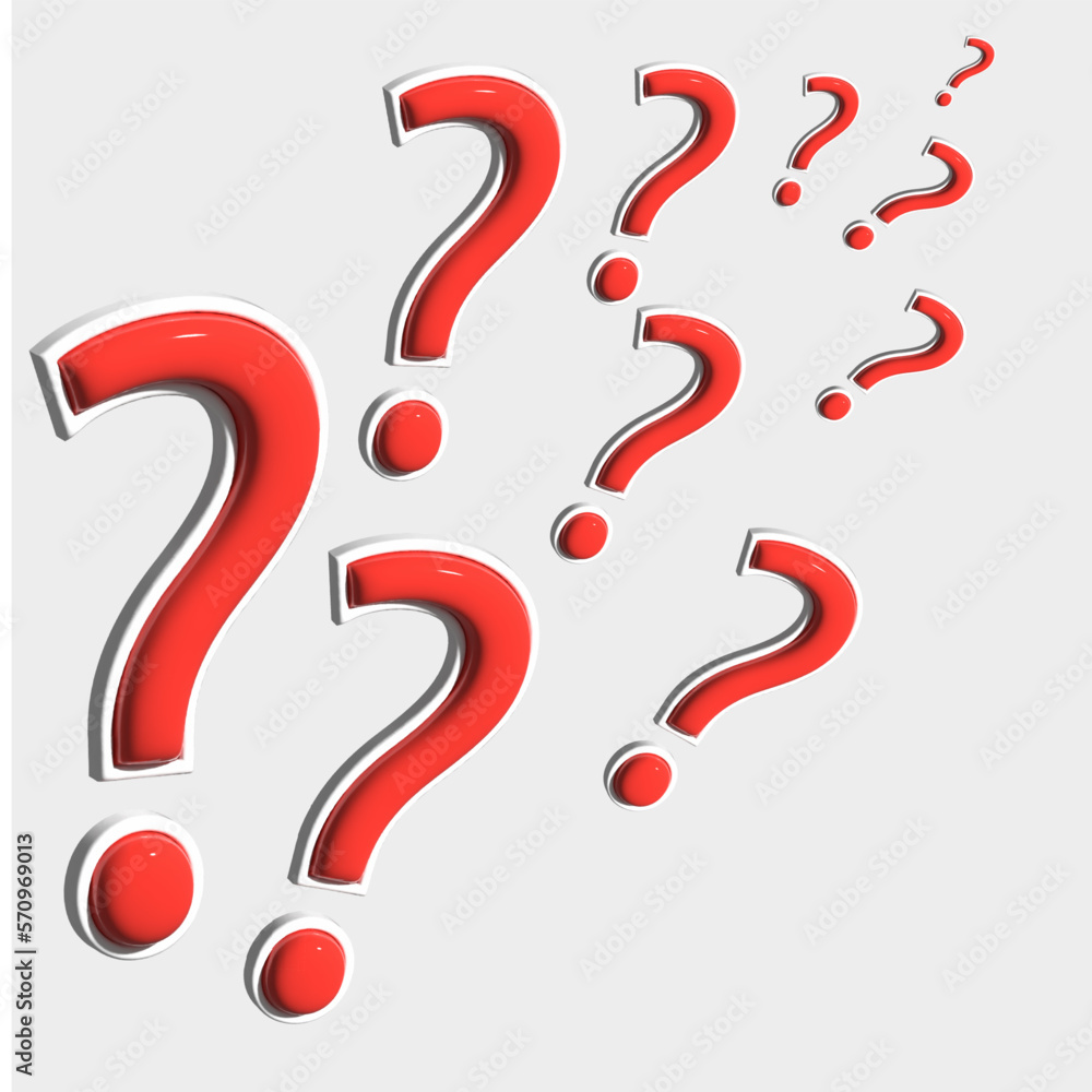 3d question marks. Unsolved problem concept
3d question marks. Unsolved problem concept