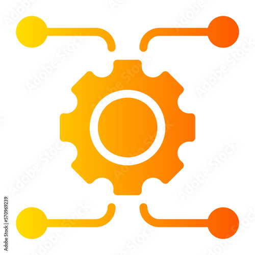microservices gradient icon