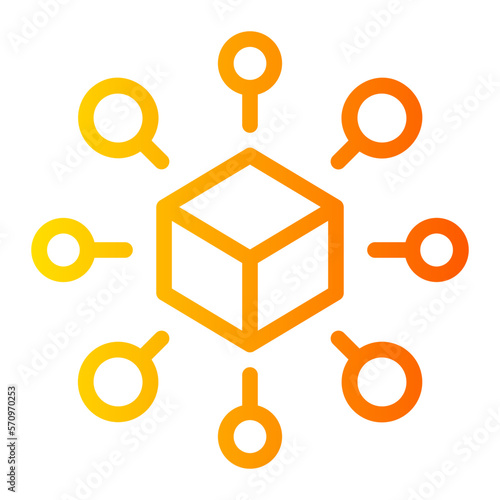 Centralized gradient icon