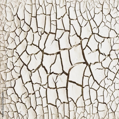 Realistic cracked earth after drought, dry dirt texture seamless pattern.