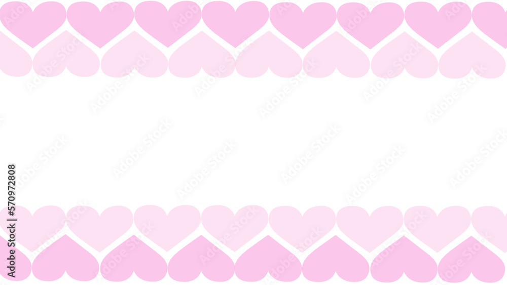 happy valentines day card with pink heart