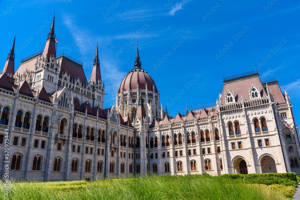 View of Hungarian Parliament Building in Budapest