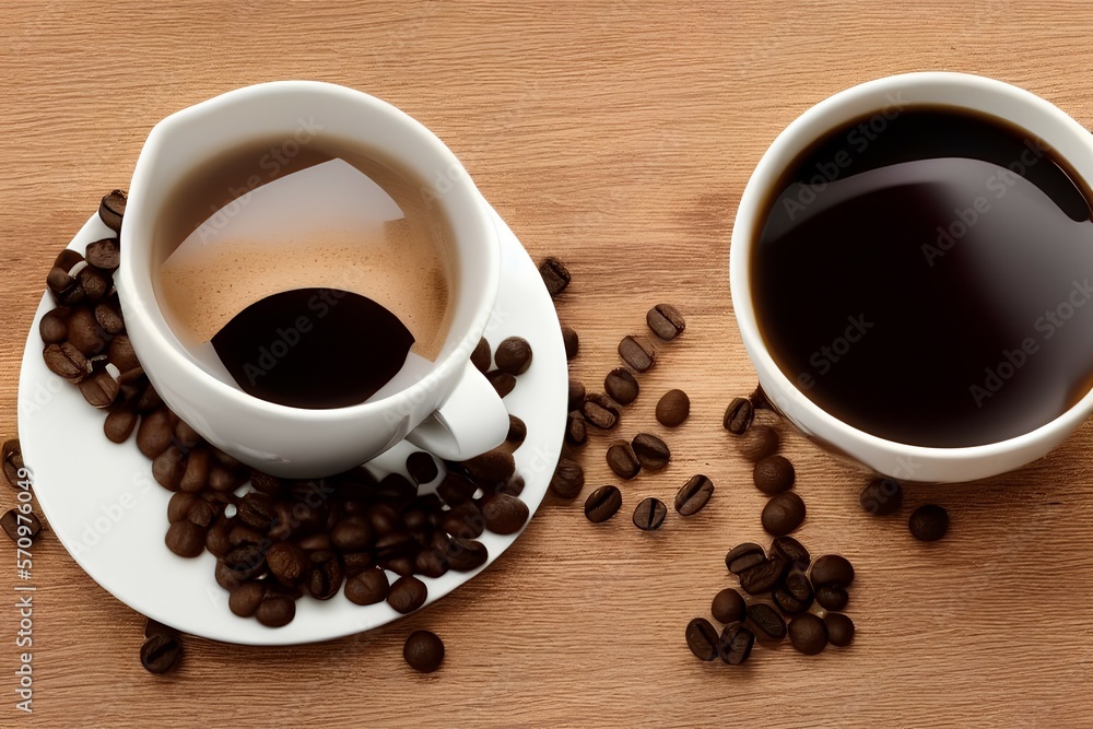 Cup of steaming coffee - generative ai Cup of steaming coffee - generative ai
