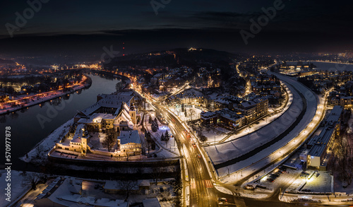 Salwator in Krakow at winter night