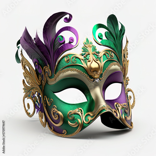 Mardi gras festive carnival mask