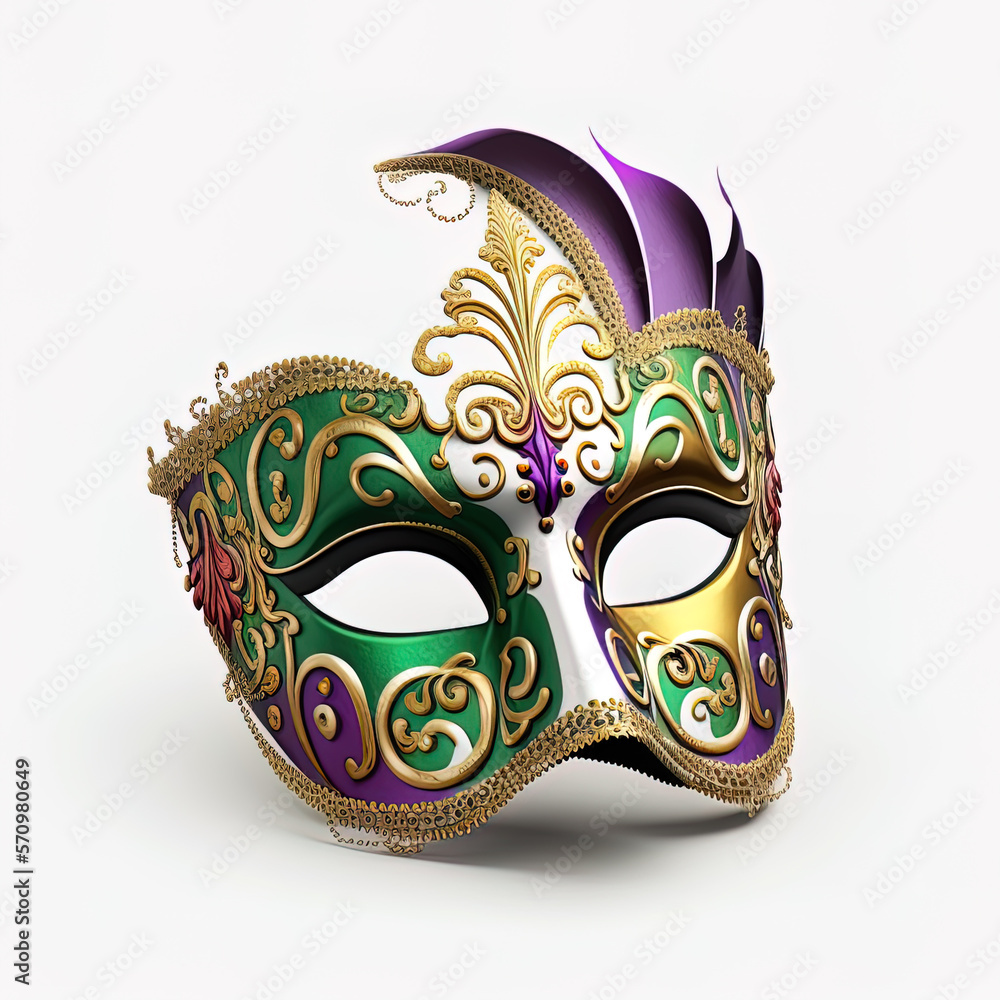 venetian carnival mask. Ai generative art 