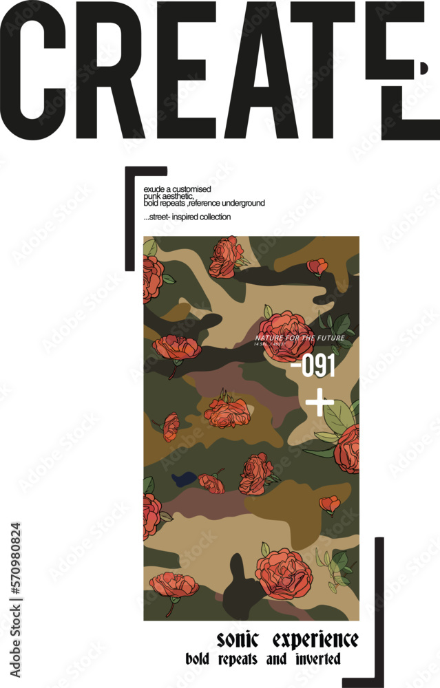 Obraz premium fashion type and slogan for print