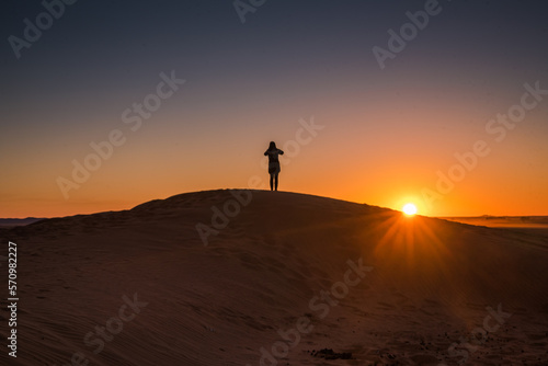 sunset, sahara, desert, landscape, natur, light, camel